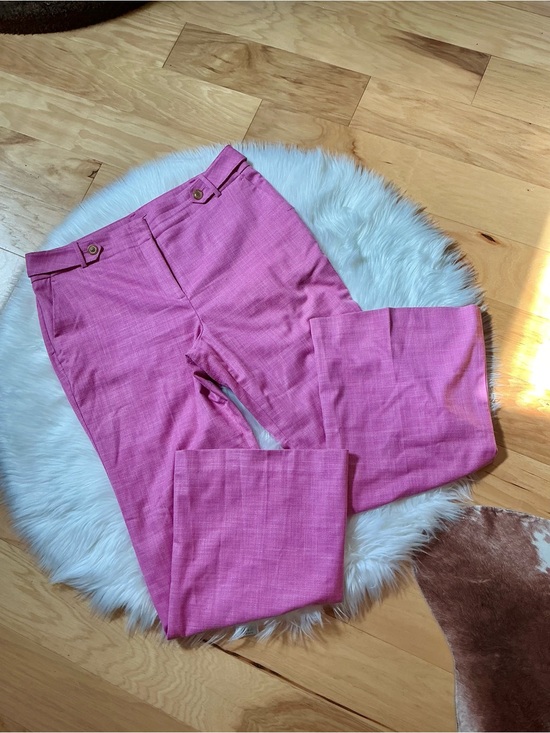 Talbots Pants - Talbots Pink Straight-Leg Dress Trousers Size 16